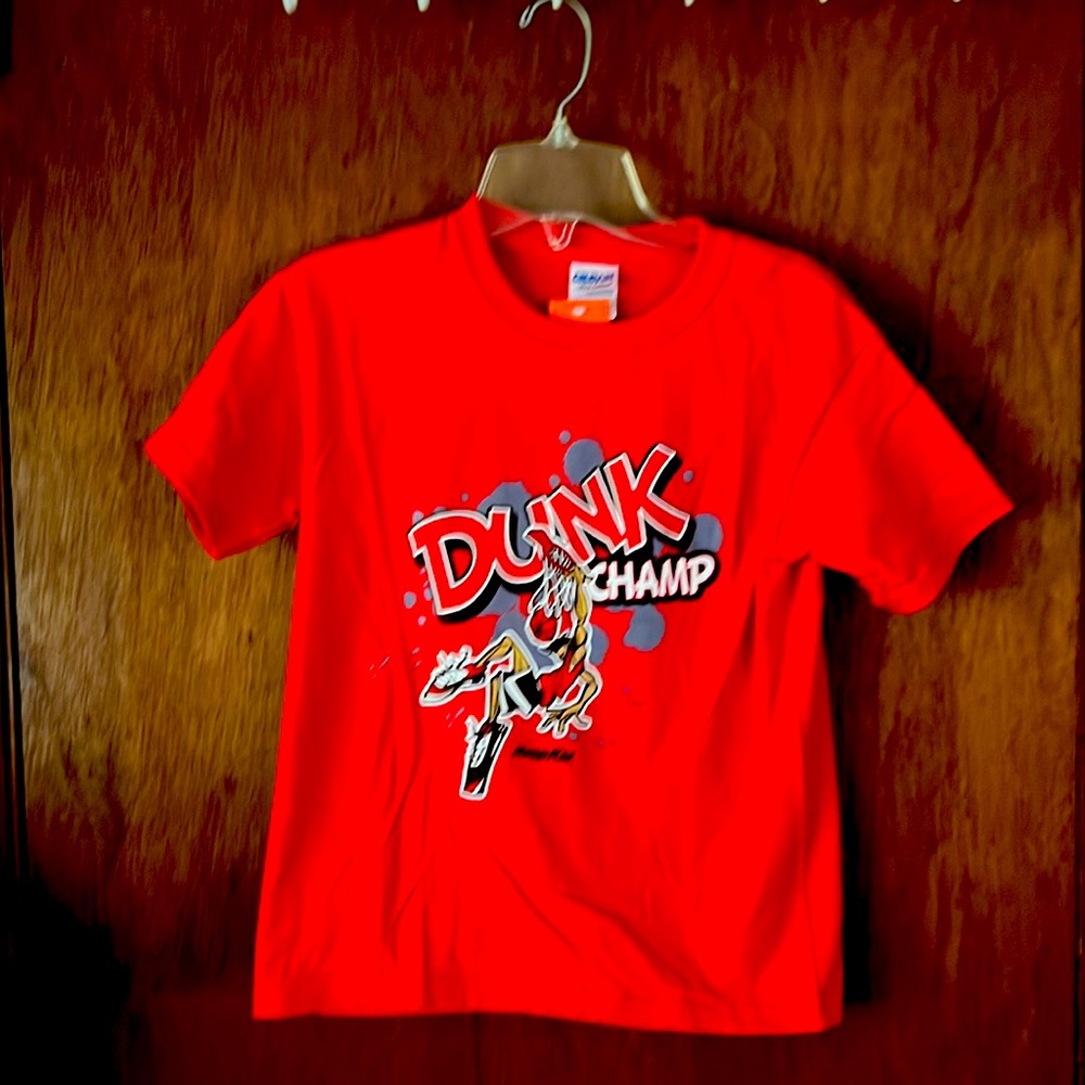 Hoop Kid S/S Youth Basketball Theme Tee